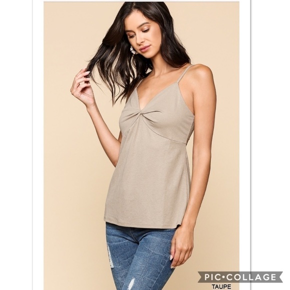 Black Tank w/Gathered Front - Picture 4 of 4